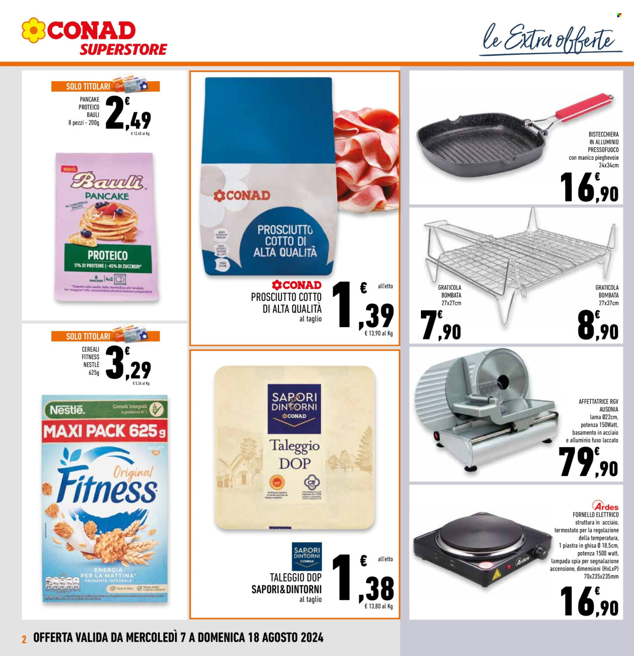 Leták Conad Superstore - 7.8.2024 - 18.8.2024. Strana 2