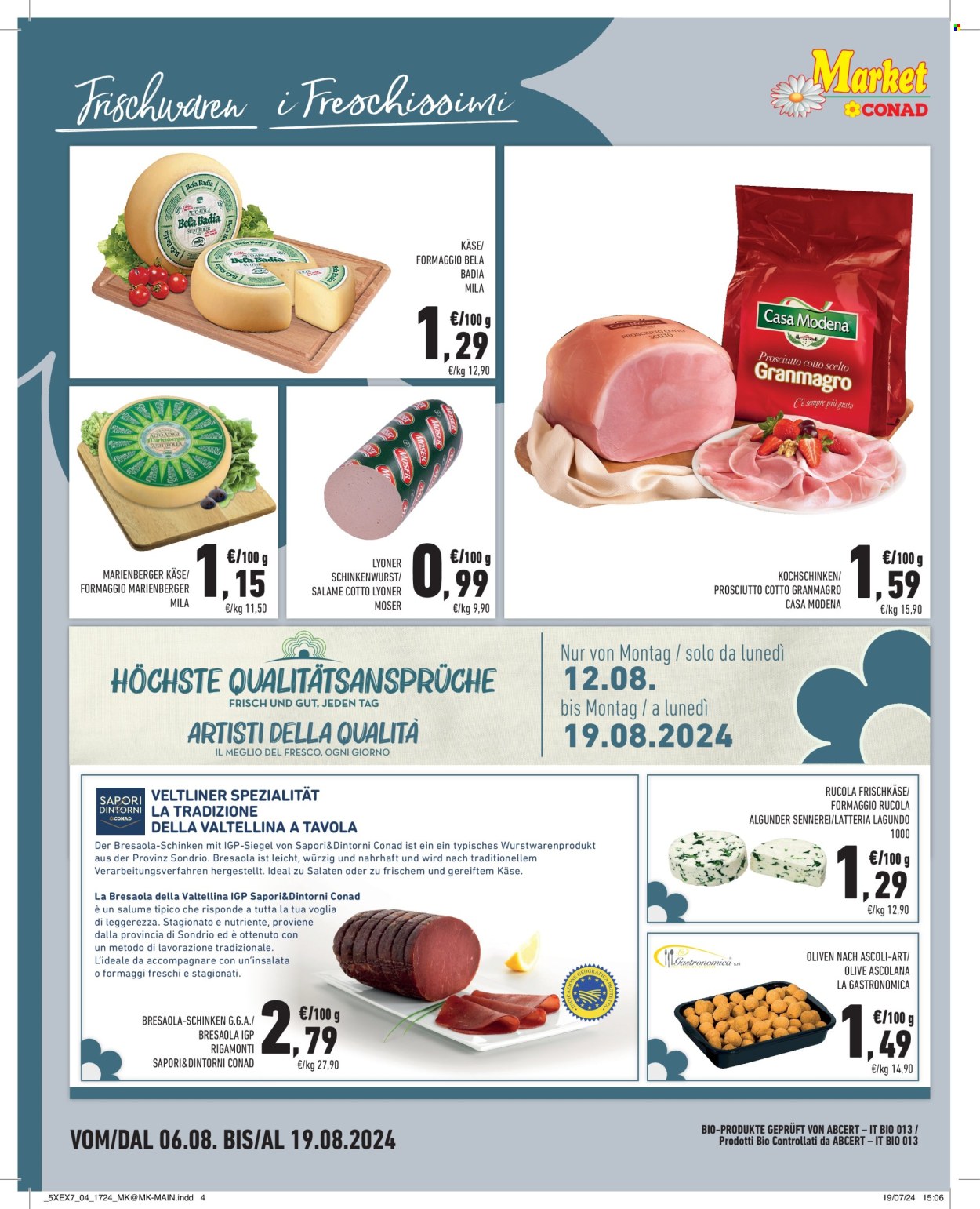 Volantino Market Conad - 6/8/2024 - 19/8/2024. Pagina 4