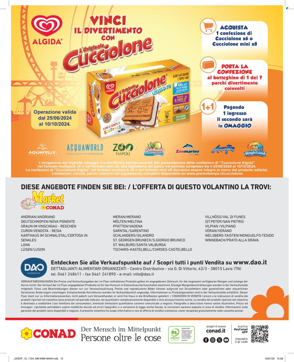 Volantino Market Conad - 6/8/2024 - 19/8/2024. Pagina 12