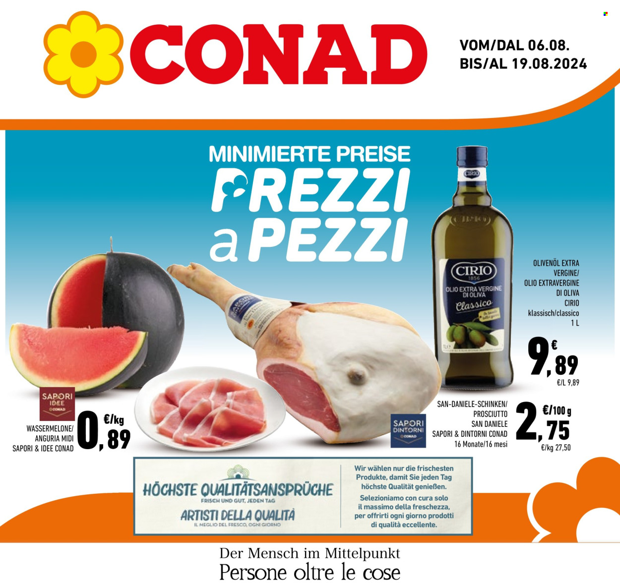 Volantino Conad - 6/8/2024 - 19/8/2024. Pagina 1