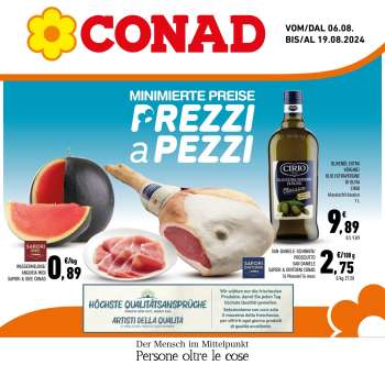 Volantino Conad - 6/8/2024 - 19/8/2024.