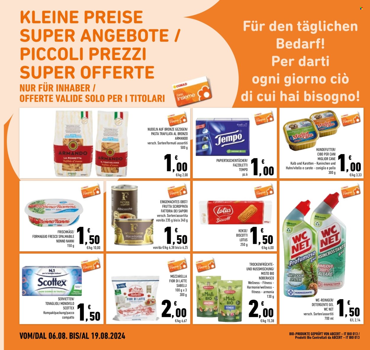 Volantino Conad - 6/8/2024 - 19/8/2024. Pagina 8