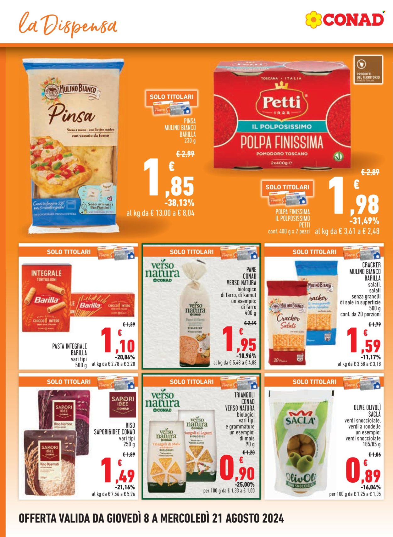 Leták Margherita Conad - 8.8.2024 - 21.8.2024. Strana 8