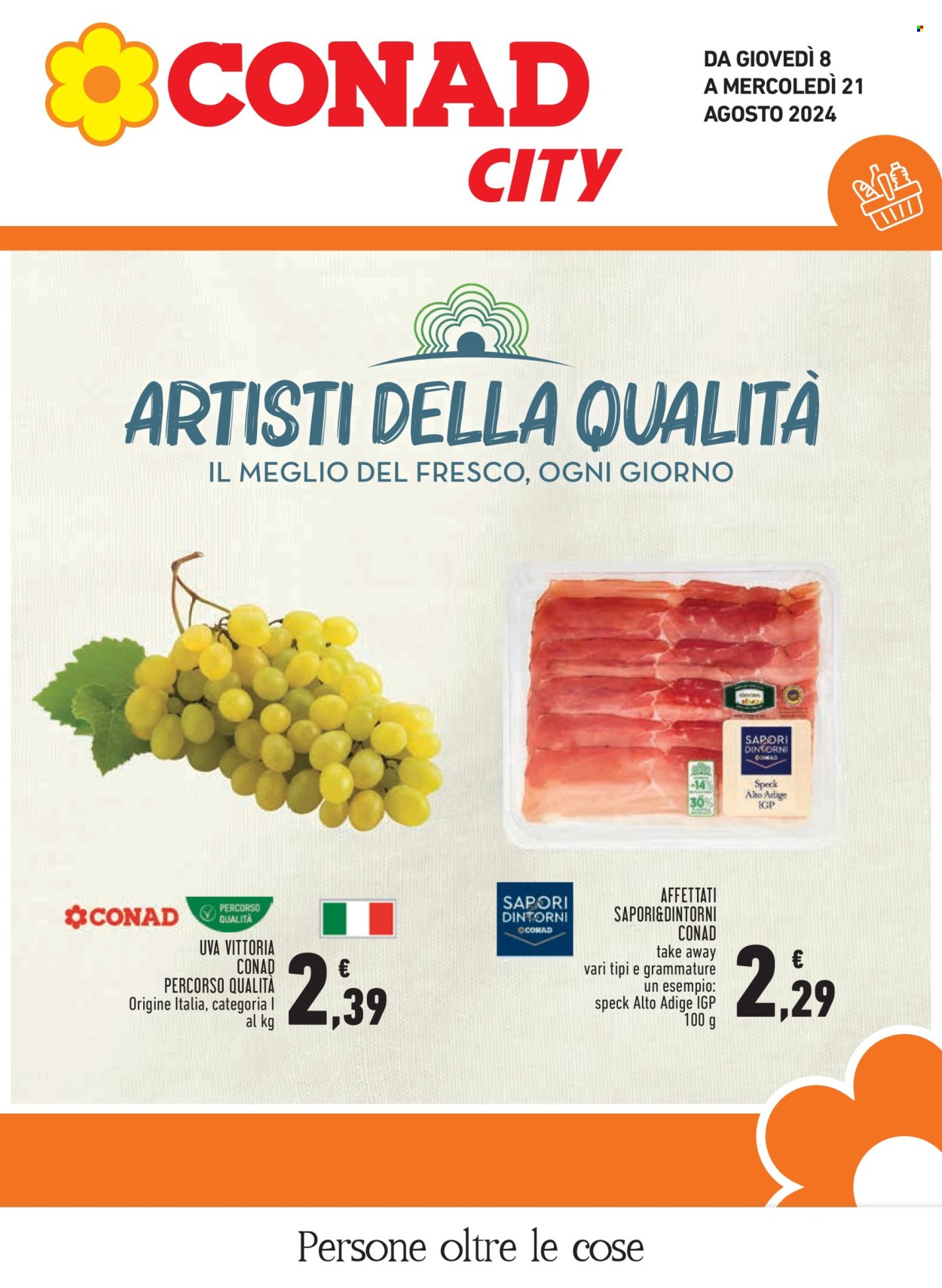 Leták Conad City - 8.8.2024 - 21.8.2024. Strana 1