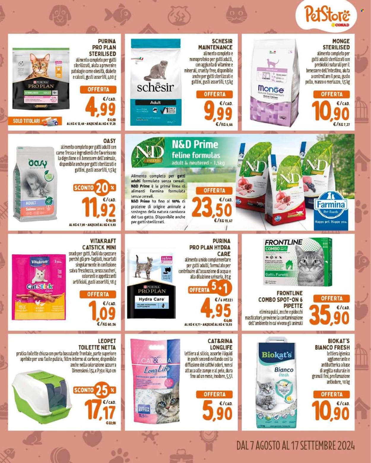 Volantino Pet Store Conad - 7/8/2024 - 17/9/2024. Pagina 5