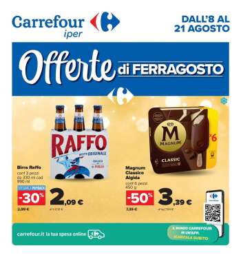 Volantino Carrefour - 8/8/2024 - 21/8/2024.