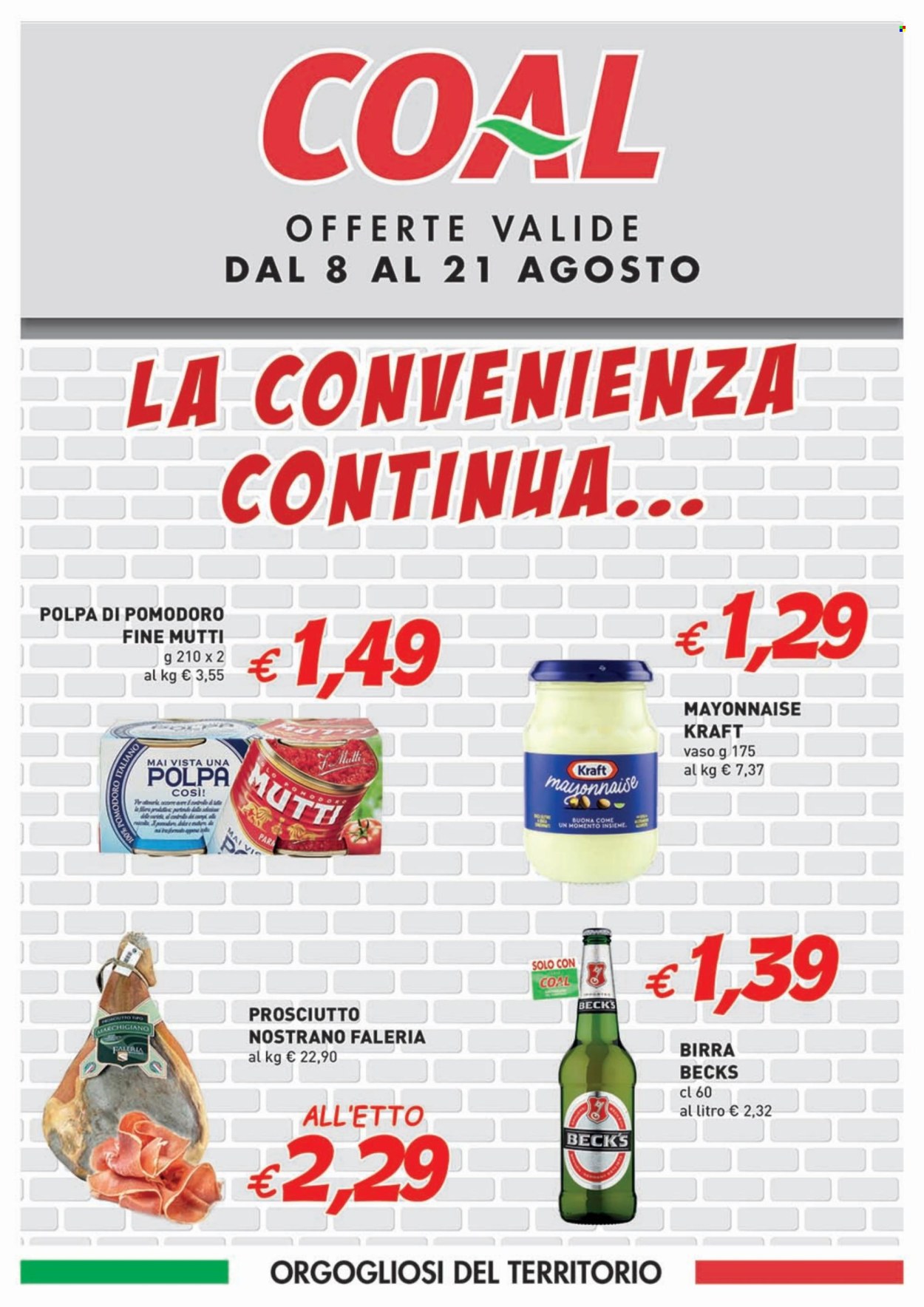 Volantino COAL - 8/8/2024 - 21/8/2024. Pagina 1
