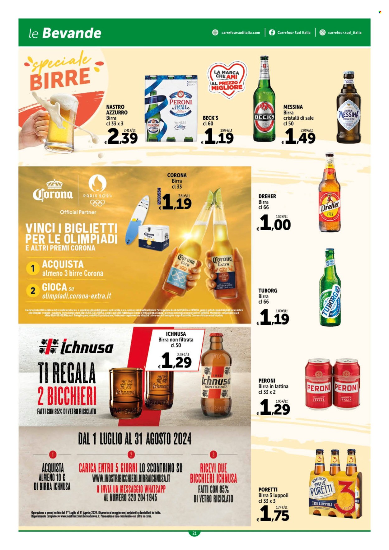 Volantino Carrefour - 8/8/2024 - 17/8/2024. Pagina 21