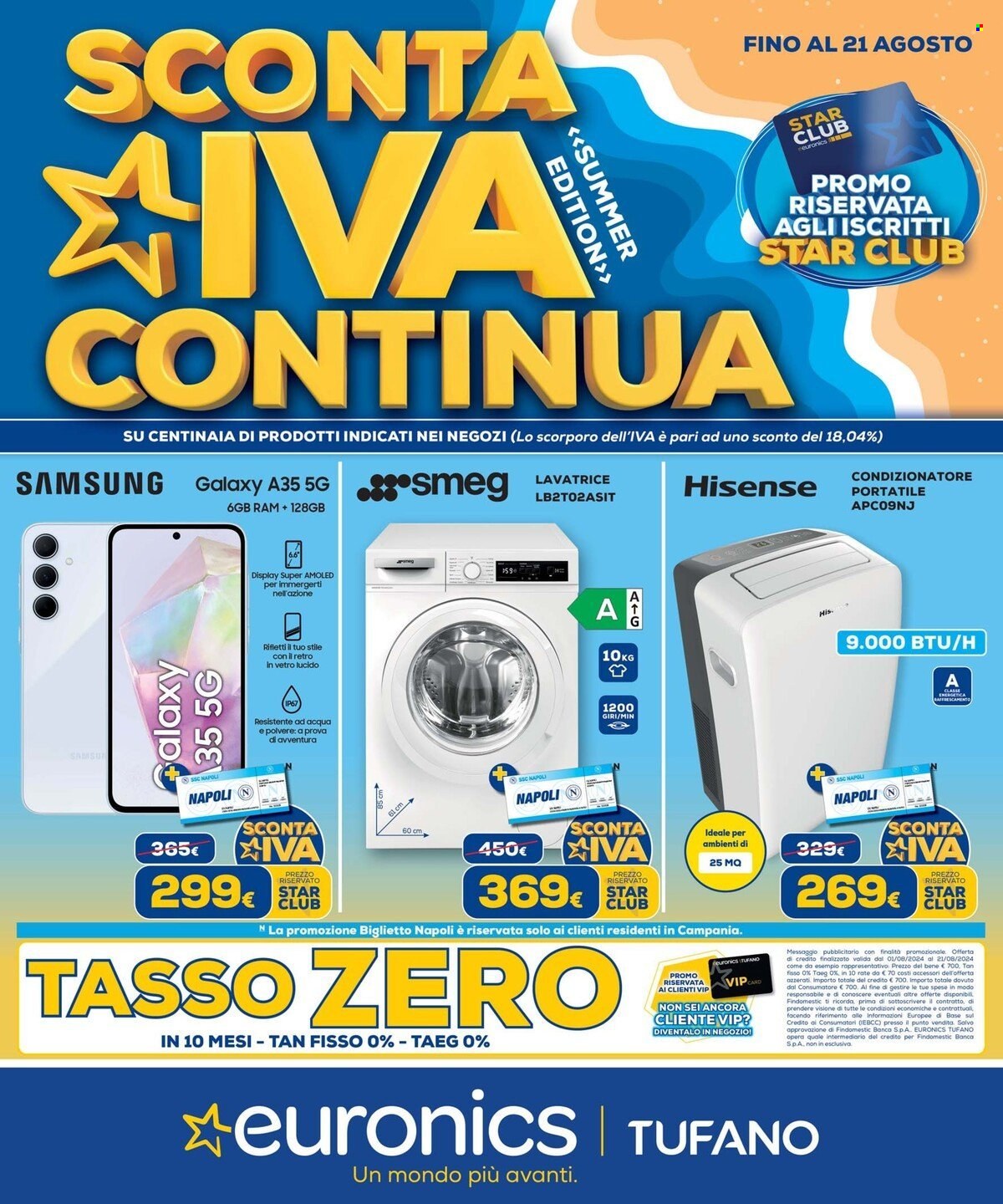 Leták Euronics - 1.8.2024 - 21.8.2024. Strana 1