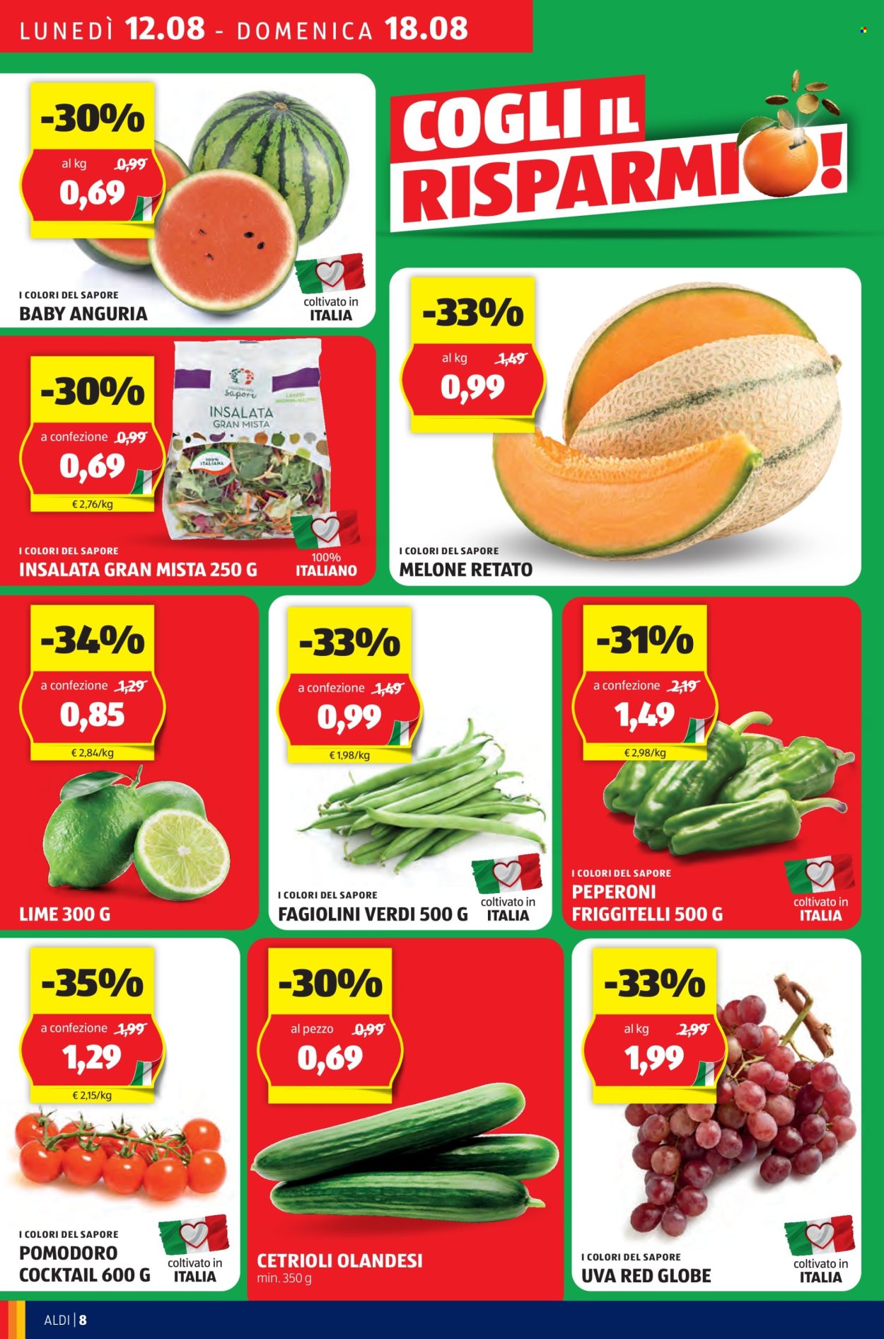 Volantino Aldi - 12/8/2024 - 18/8/2024. Pagina 8