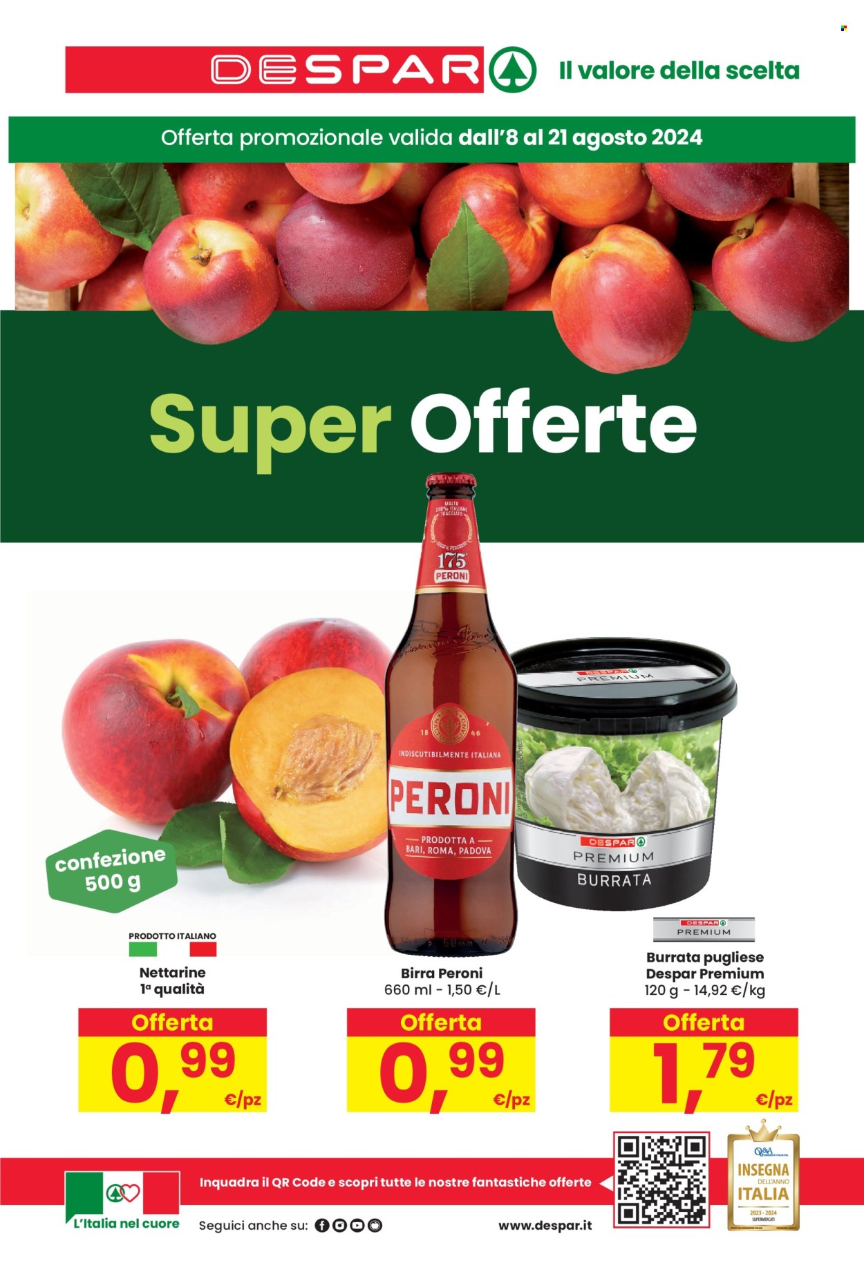 Volantino Despar - 8/8/2024 - 21/8/2024. Pagina 1