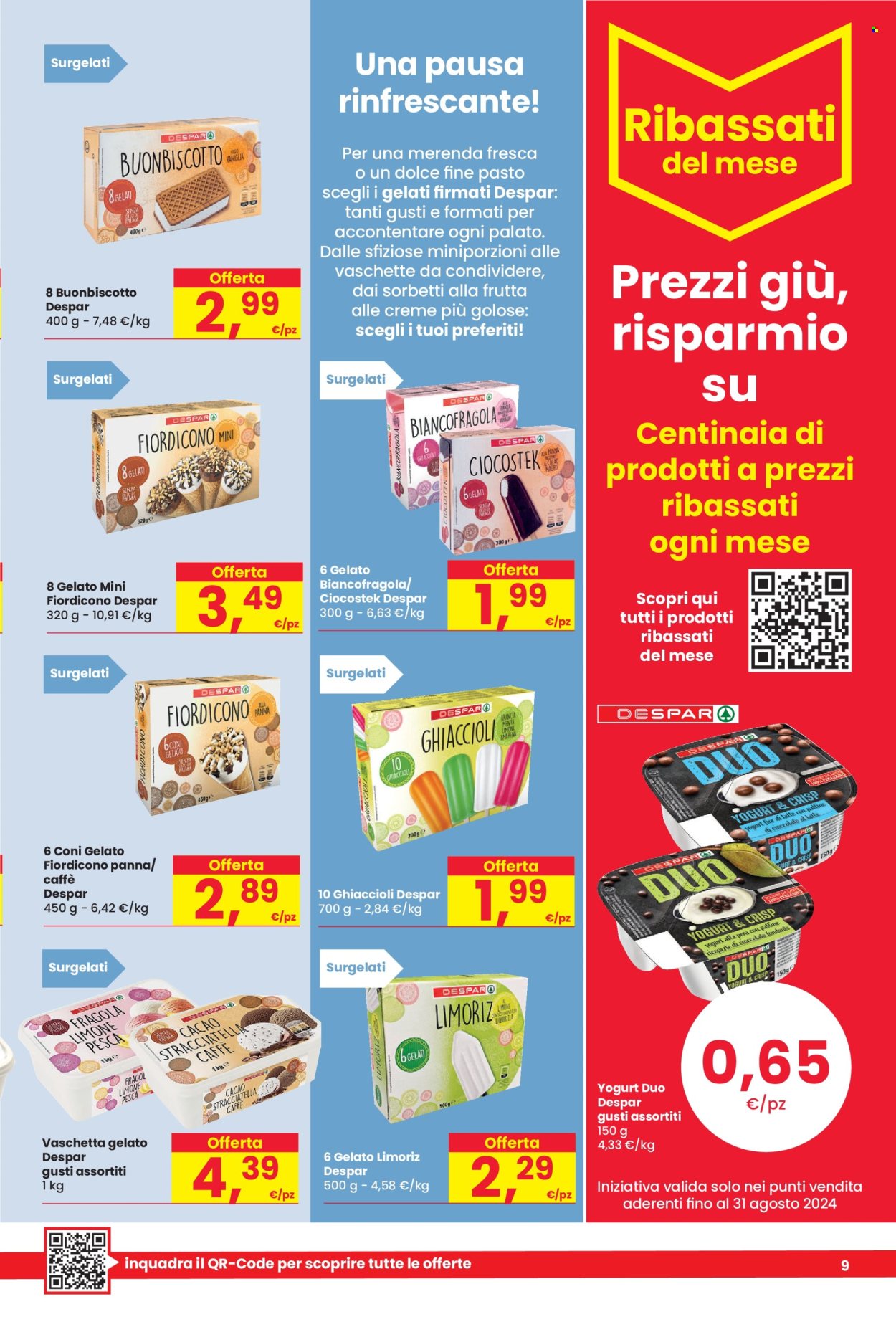 Volantino Despar - 8/8/2024 - 21/8/2024. Pagina 9
