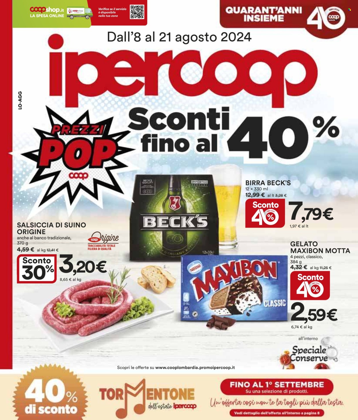 Leták Coop - 8.8.2024 - 21.8.2024. Strana 1