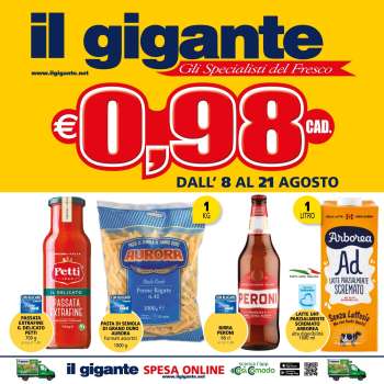 Volantino Il Gigante - 8/8/2024 - 21/8/2024.