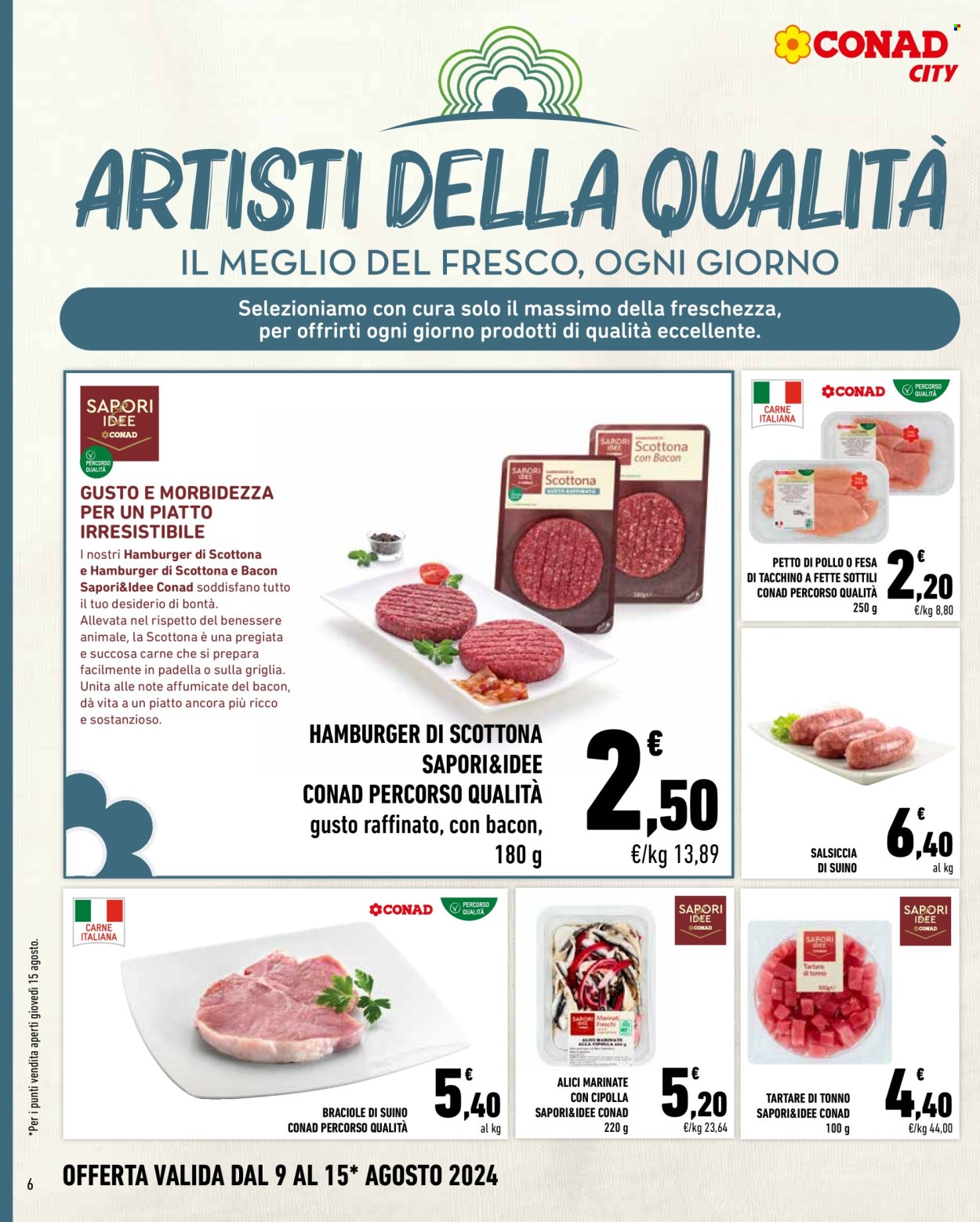 Volantino Conad City - 9/8/2024 - 15/8/2024. Pagina 6