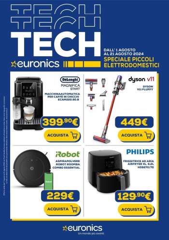 Volantino Euronics - 1/8/2024 - 21/8/2024.
