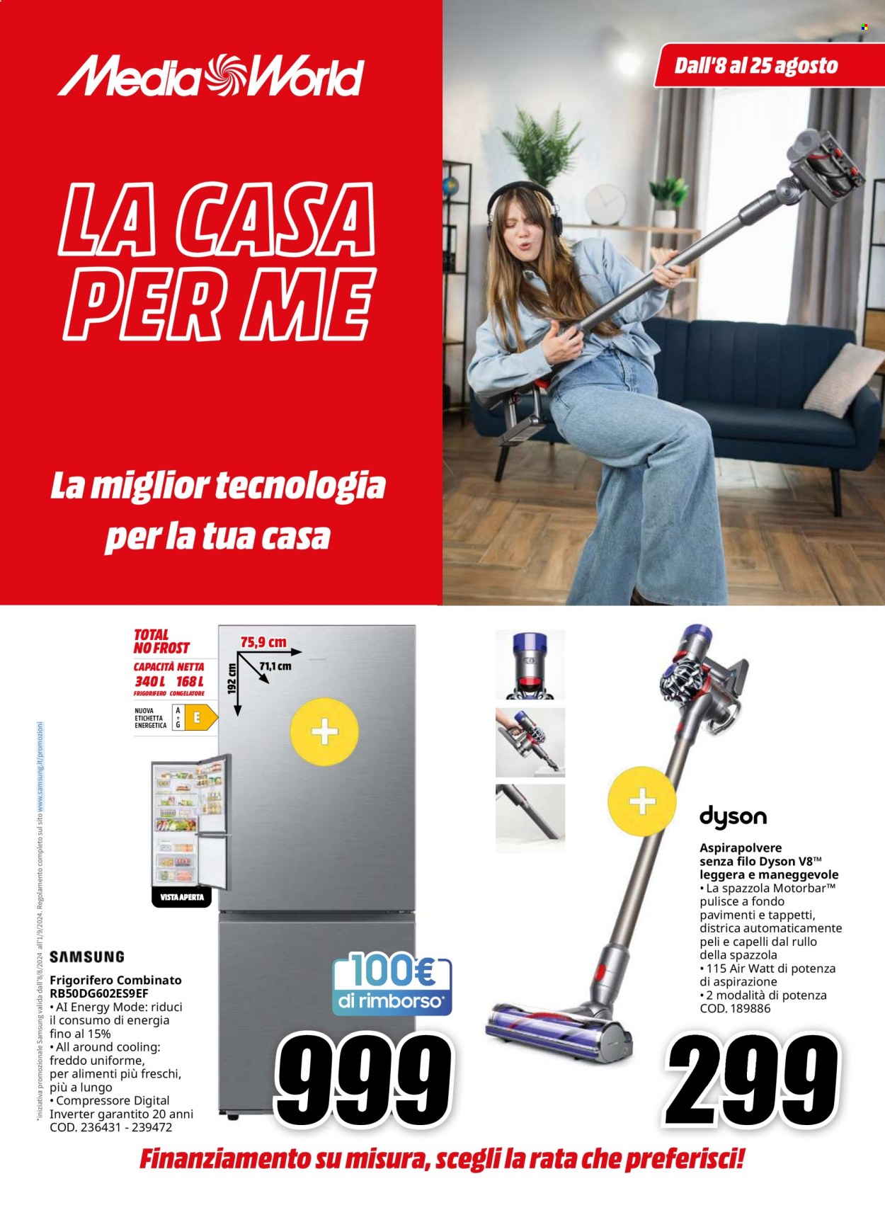 Volantino MediaWorld - 8/8/2024 - 25/8/2024. Pagina 1