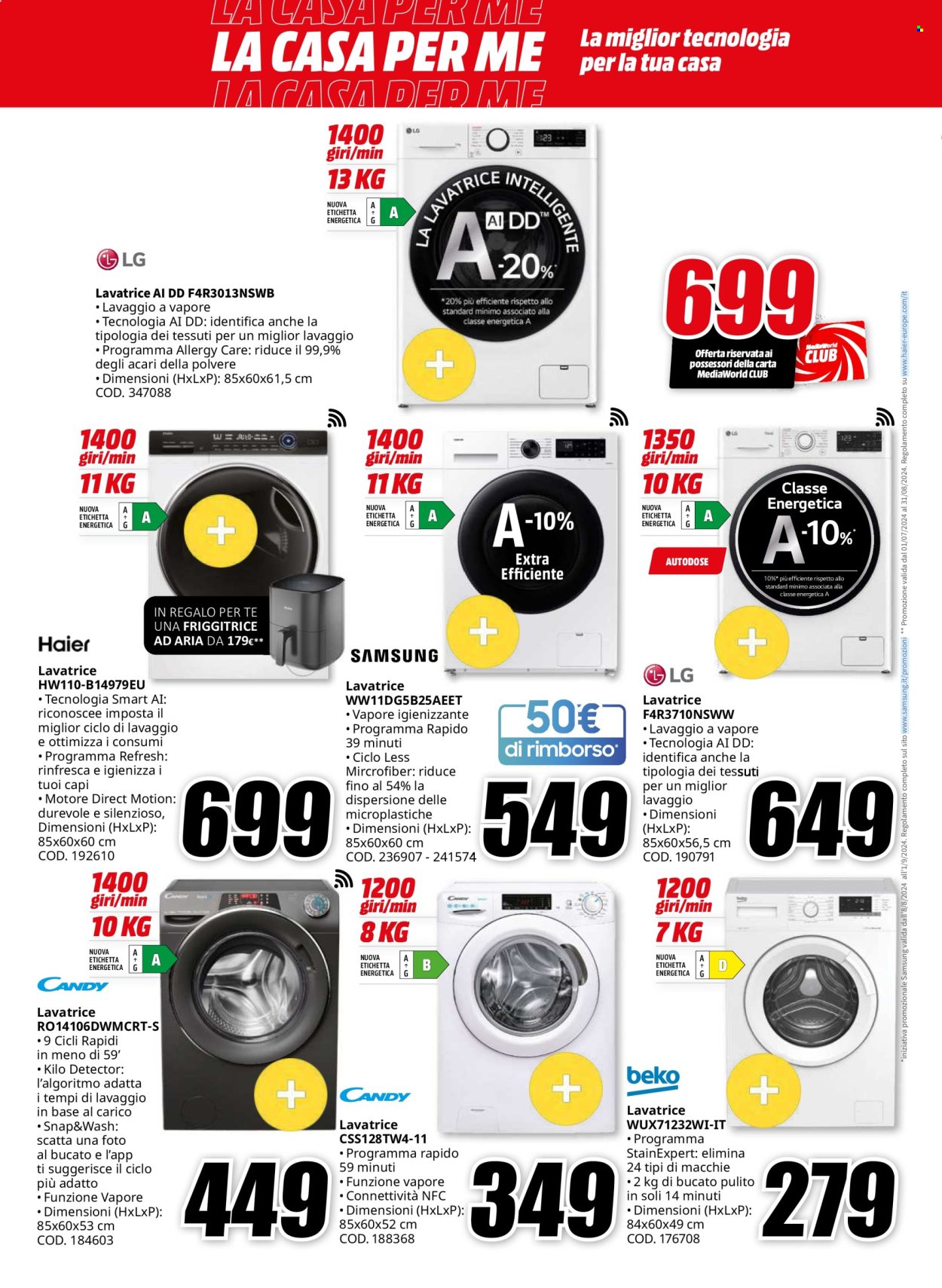 Volantino MediaWorld - 8/8/2024 - 25/8/2024. Pagina 6