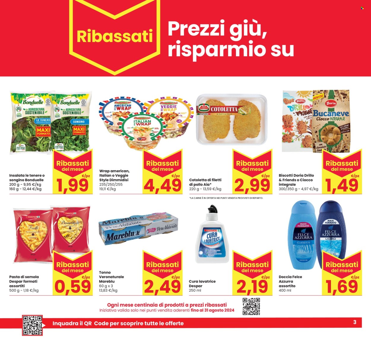 Volantino Eurospar - 8/8/2024 - 21/8/2024. Pagina 3