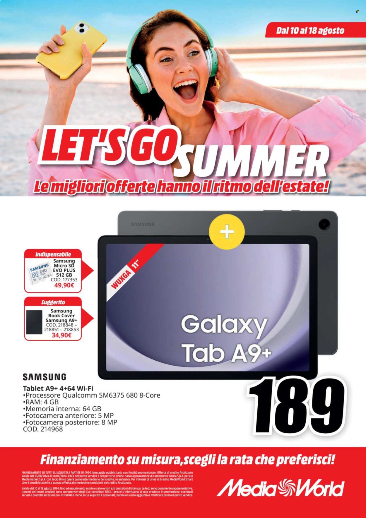 Volantino MediaWorld - 10/8/2024 - 18/8/2024. Pagina 18