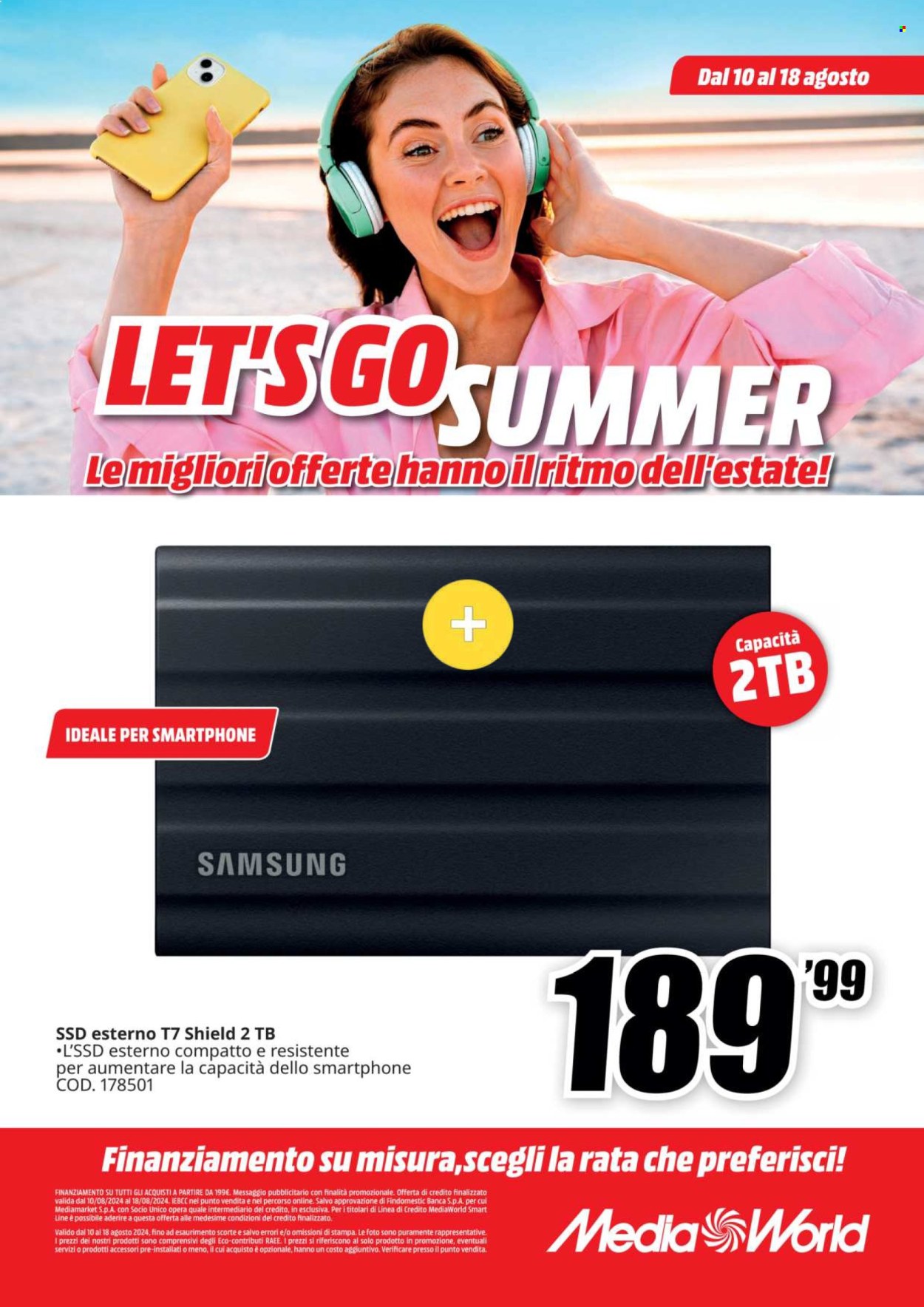 Volantino MediaWorld - 10/8/2024 - 18/8/2024. Pagina 19