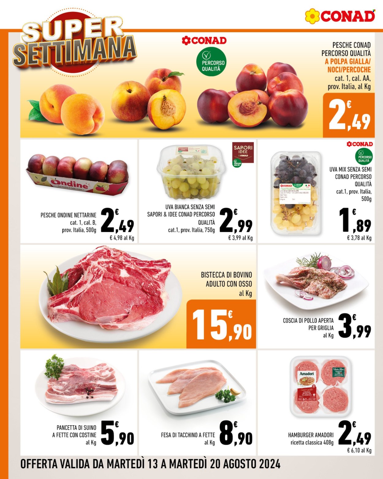 Leták Conad - 13.8.2024 - 20.8.2024. Strana 2
