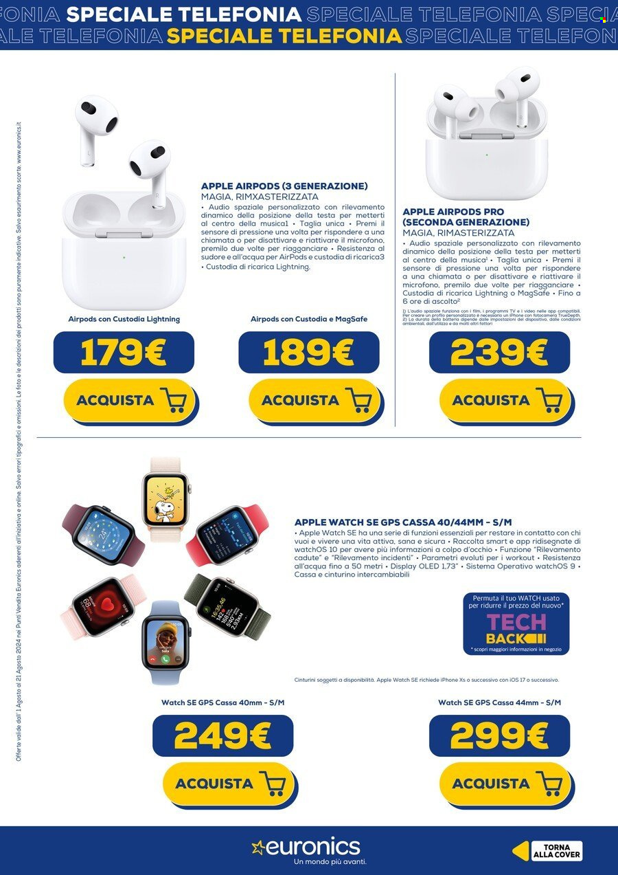 Volantino Euronics - 6/8/2024 - 22/8/2024. Pagina 4