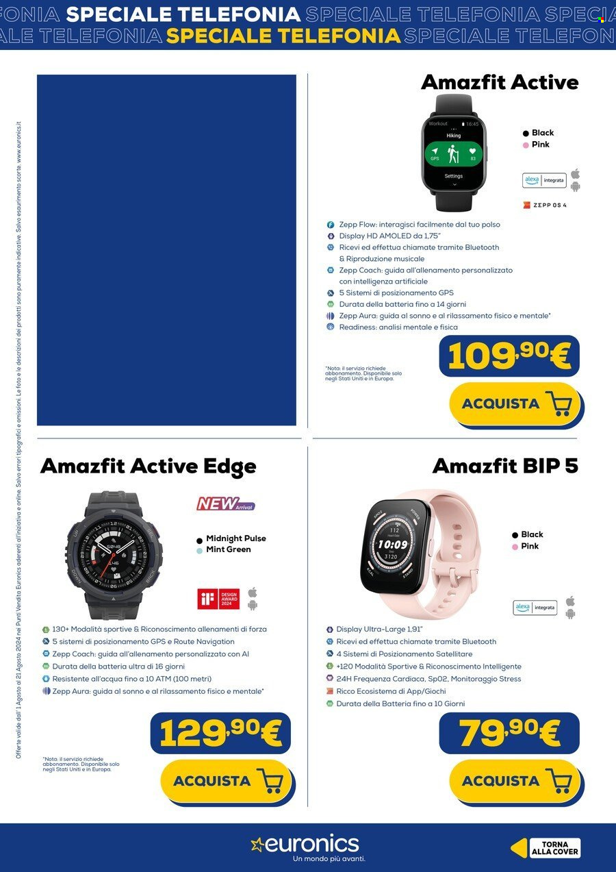 Volantino Euronics - 6/8/2024 - 22/8/2024. Pagina 7