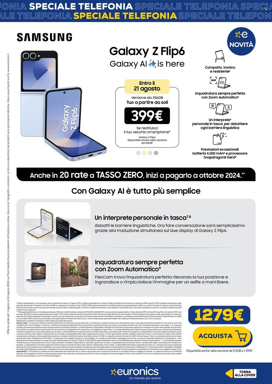 Volantino Euronics - 6/8/2024 - 22/8/2024. Pagina 16