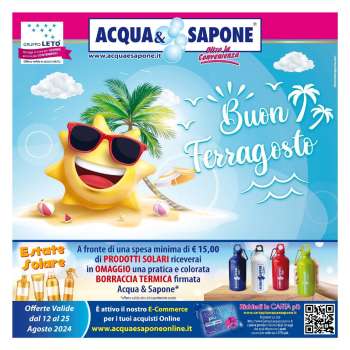 Volantino Acqua & Sapone - 12/8/2024 - 25/8/2024.
