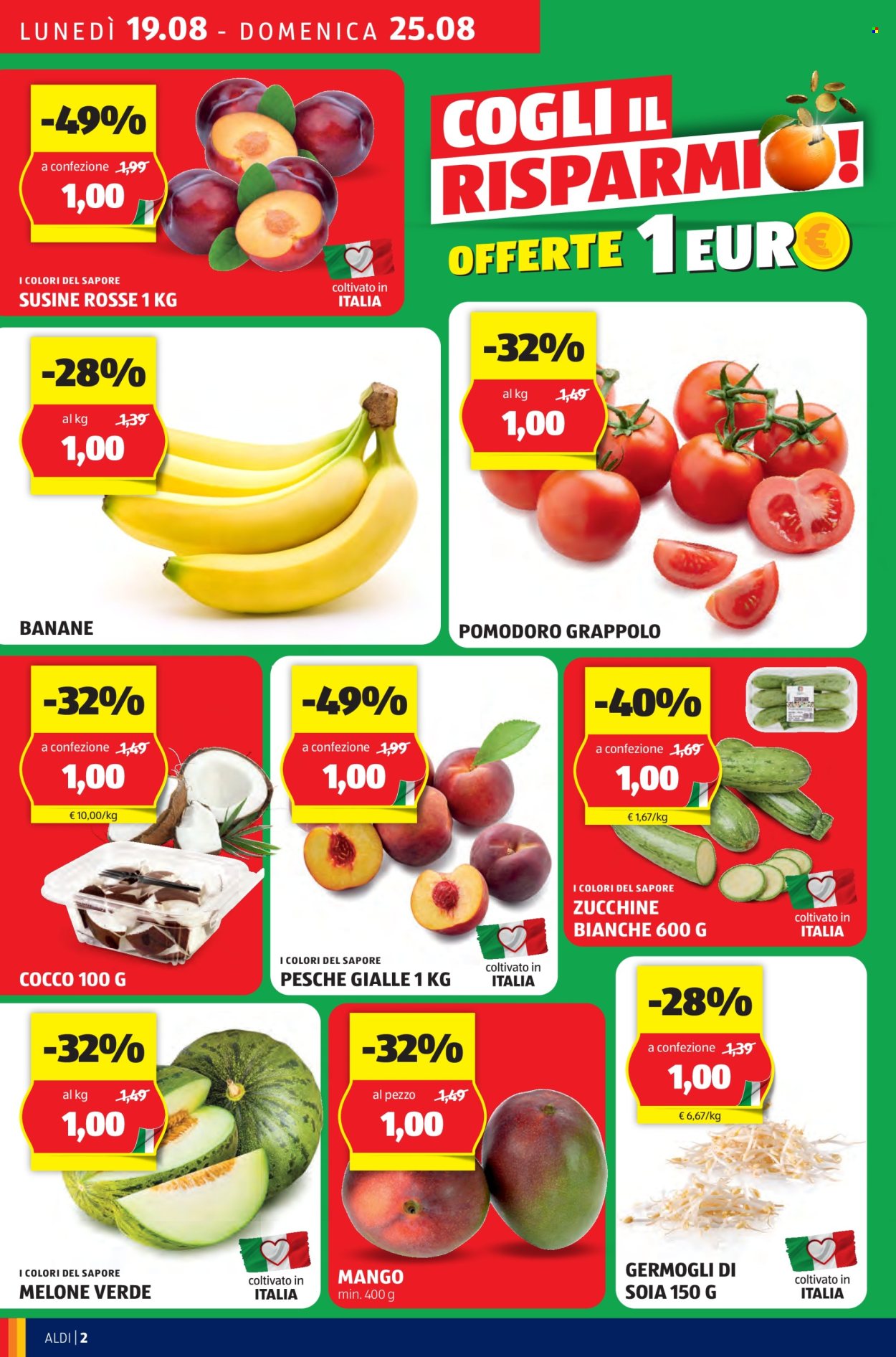 Volantino Aldi - 19/8/2024 - 25/8/2024. Pagina 2