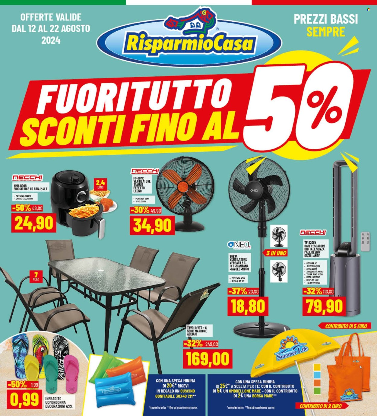 Volantino Risparmio Casa - 12/8/2024 - 22/8/2024. Pagina 1
