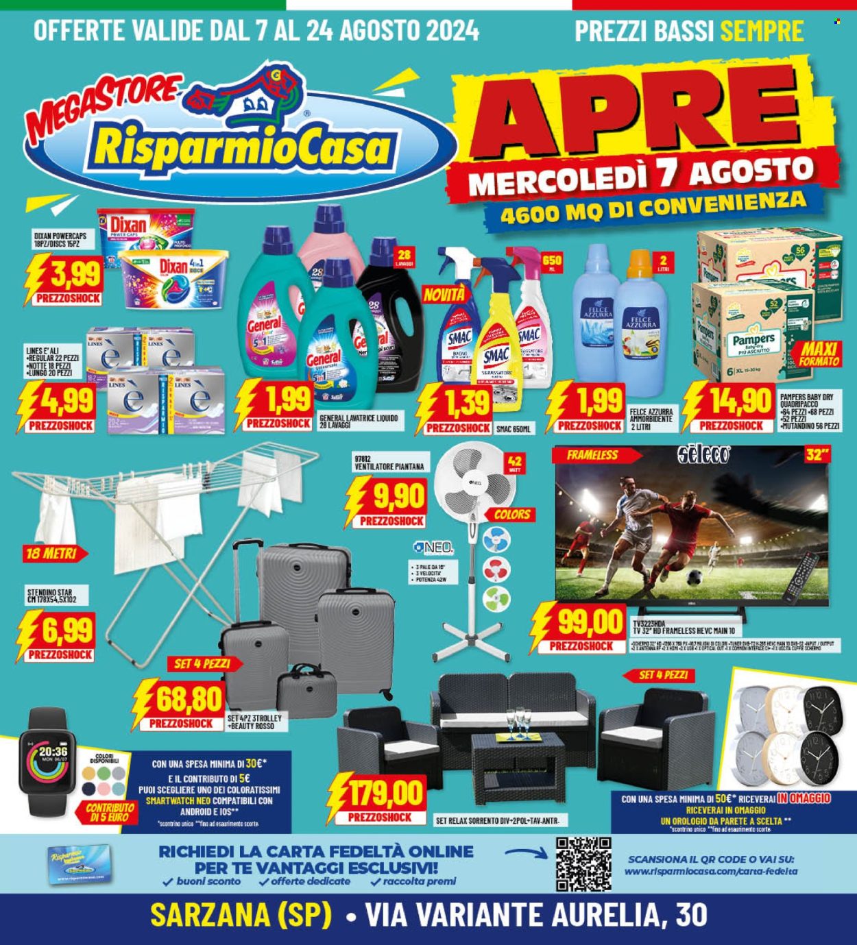 Volantino Risparmio Casa Megastore - 7/8/2024 - 24/8/2024. Pagina 1