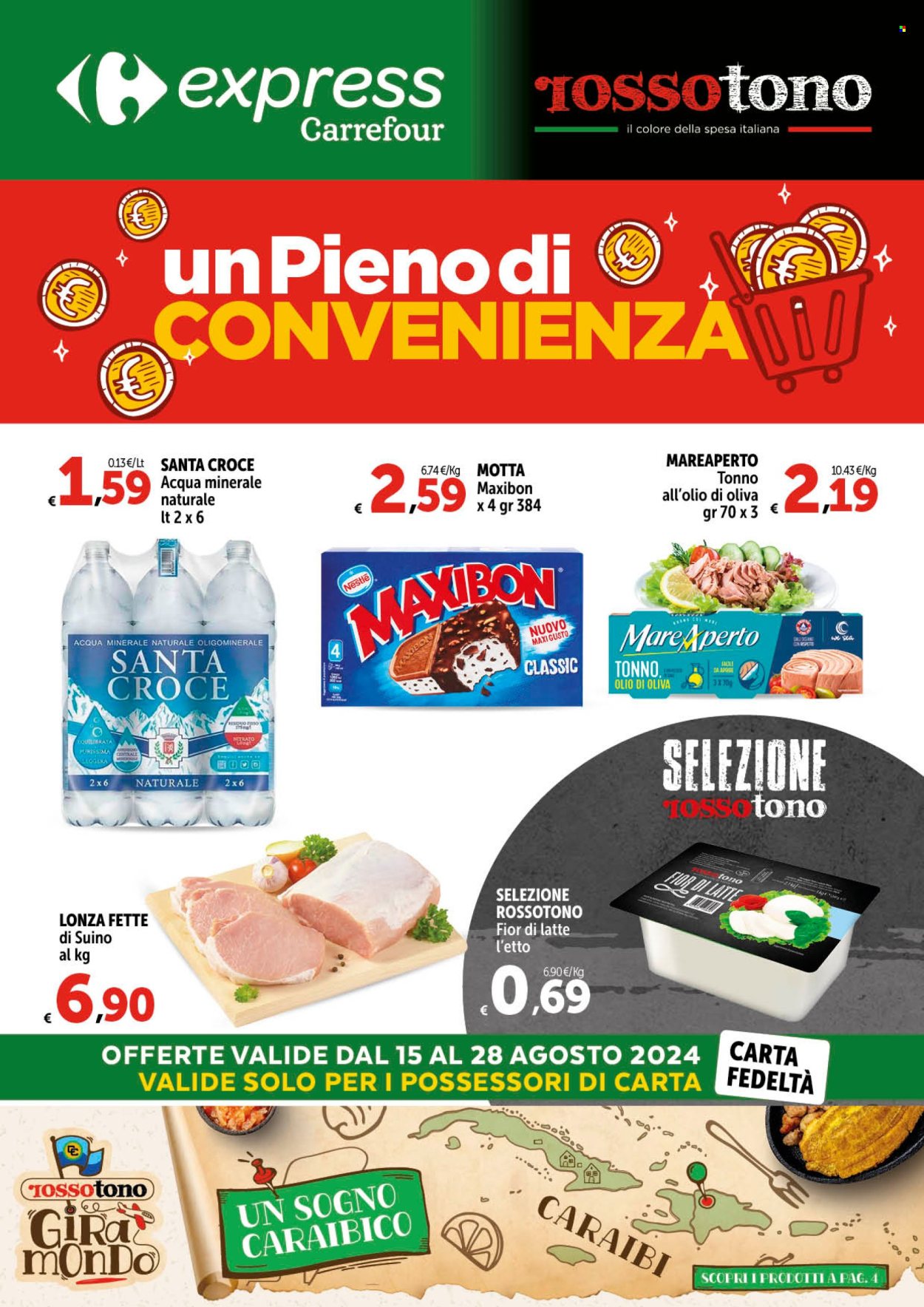 Leták Carrefour - 15.8.2024 - 28.8.2024. Strana 1