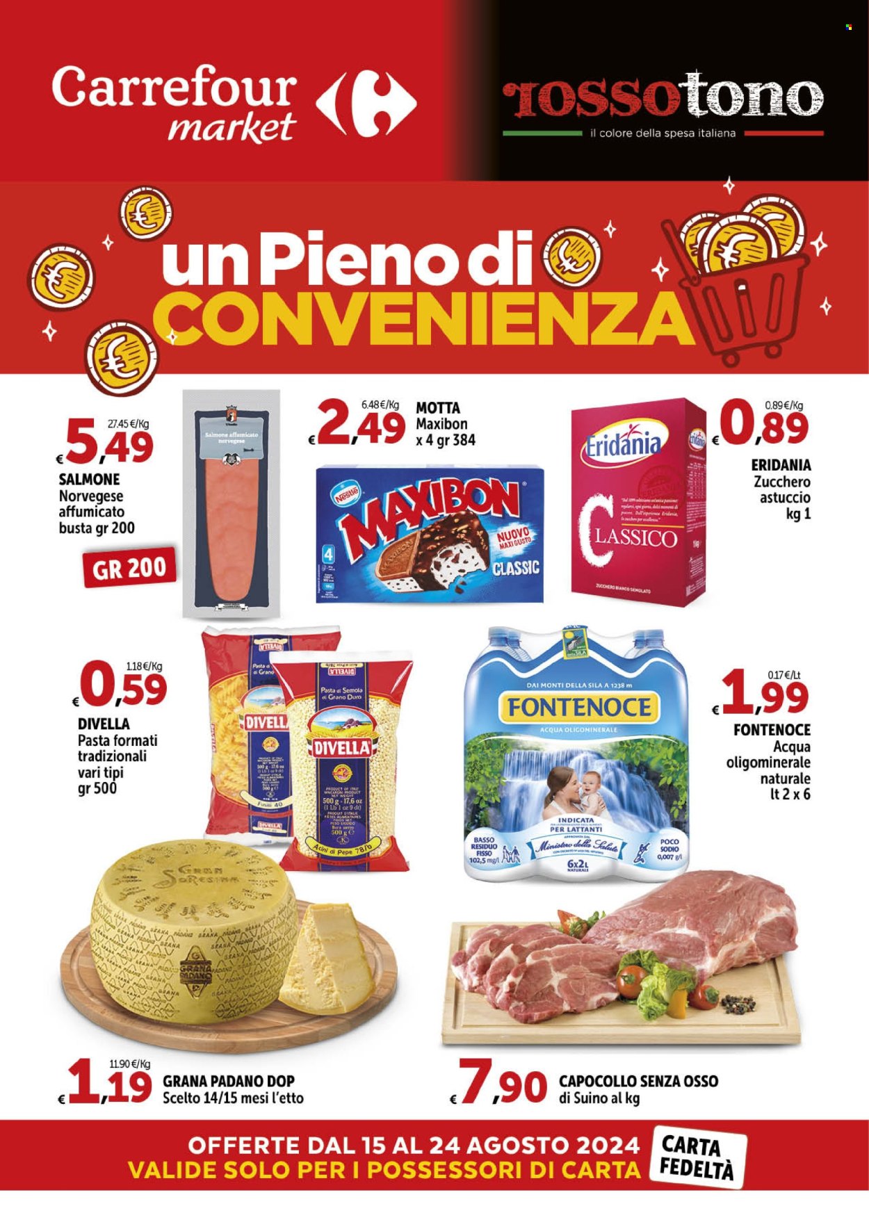 Volantino Carrefour - 15/8/2024 - 24/8/2024. Pagina 1