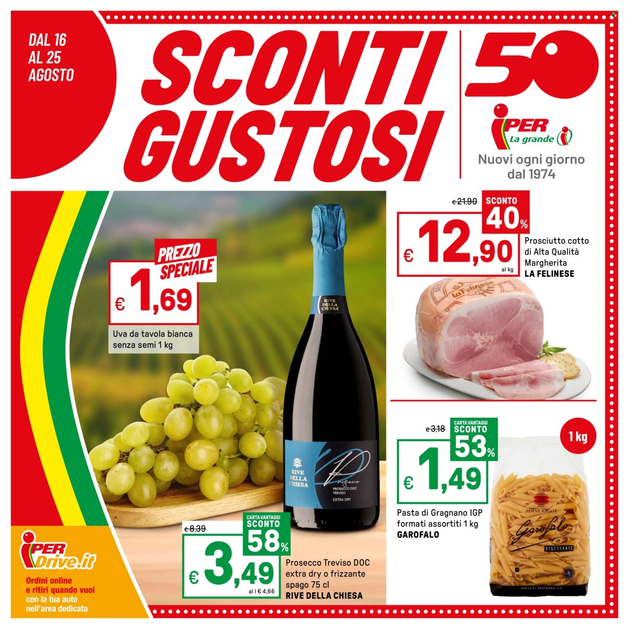 Volantino Iper, La grande i - 16/8/2024 - 25/8/2024. Pagina 1