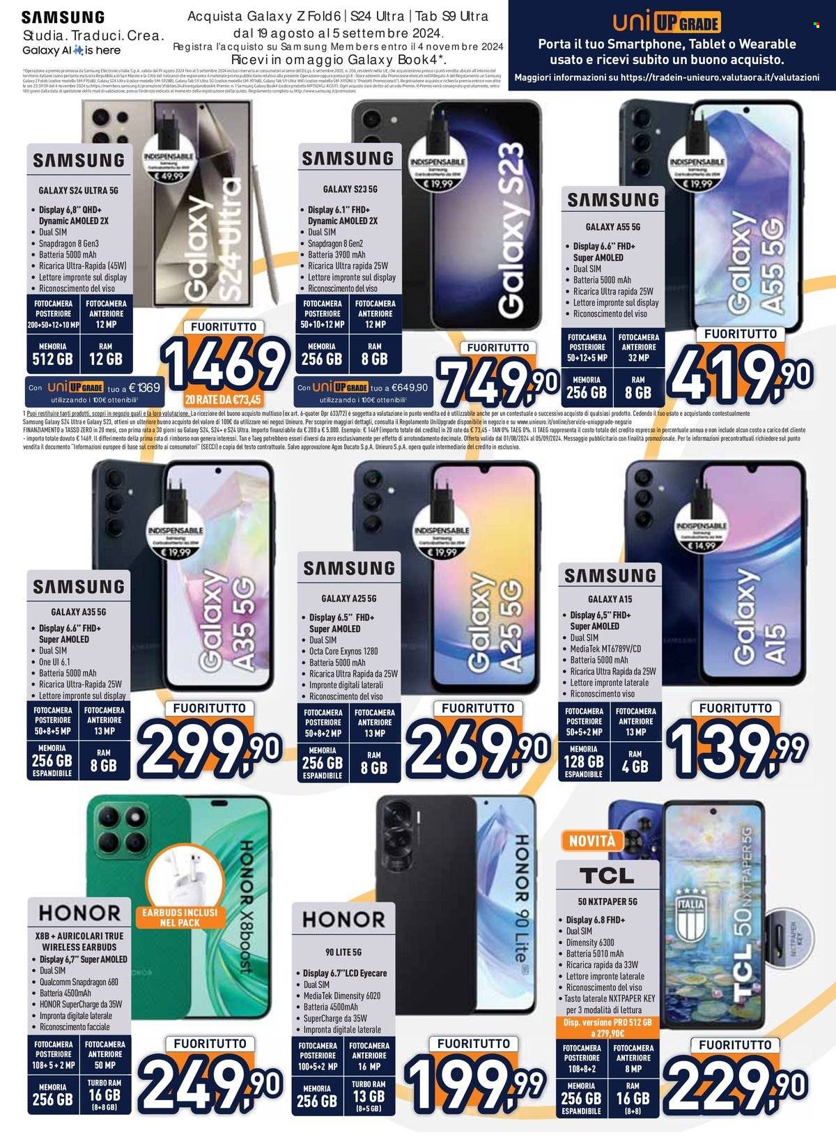 Volantino Unieuro - 14/8/2024 - 22/8/2024. Pagina 5