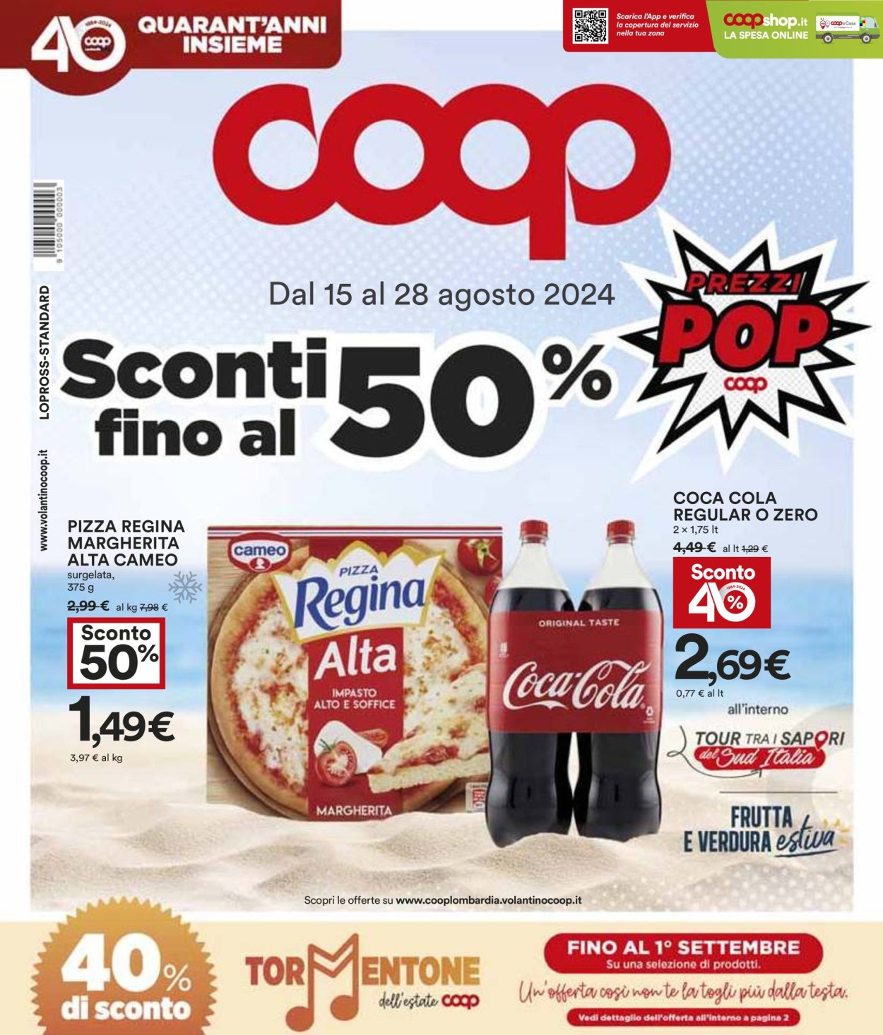 Leták Coop - 15.8.2024 - 28.8.2024. Strana 1