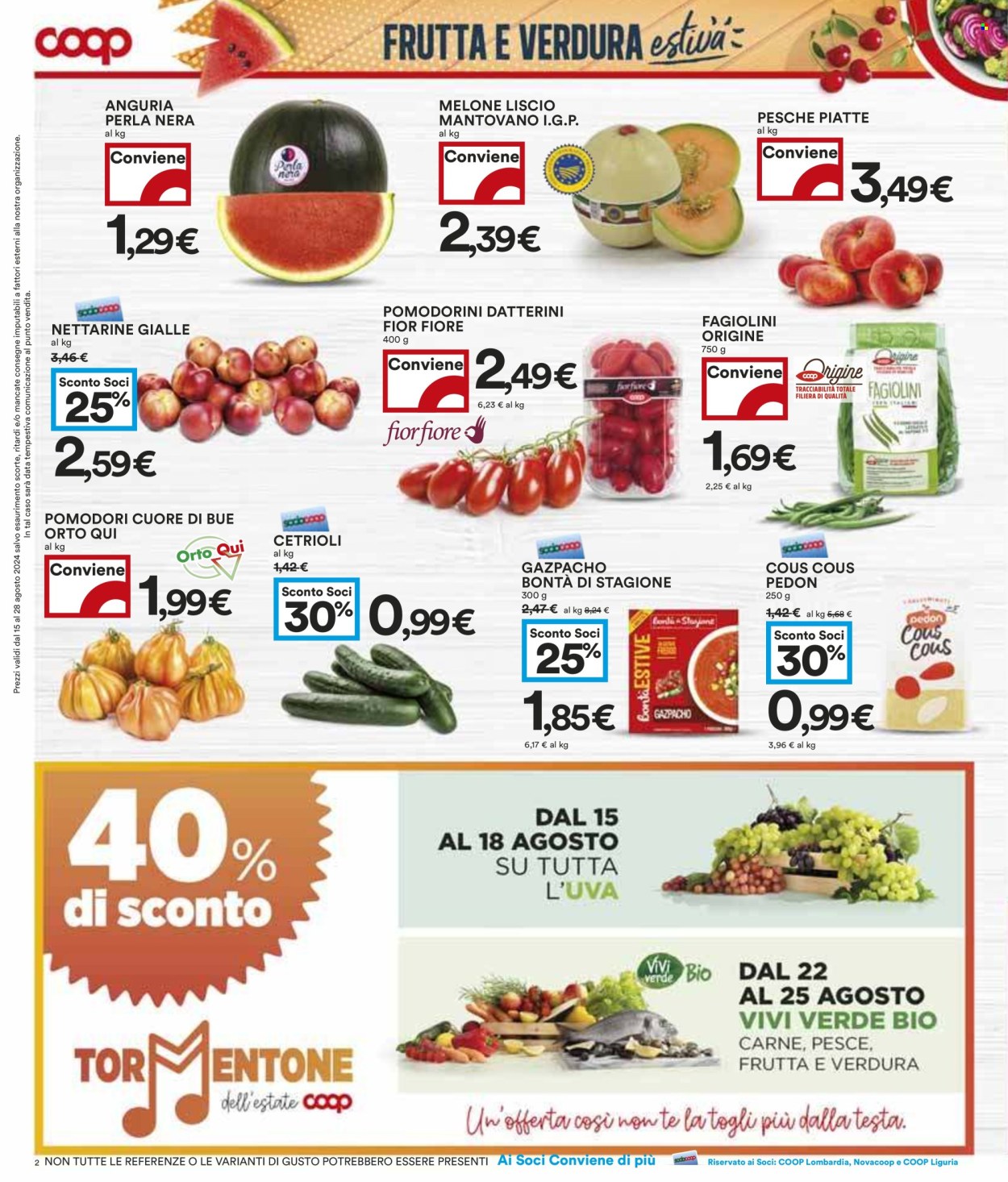 Leták Coop - 15.8.2024 - 28.8.2024. Strana 2