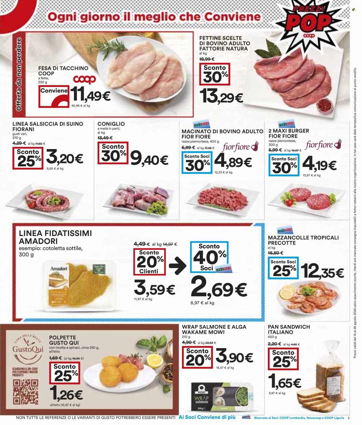 Leták Coop - 15.8.2024 - 28.8.2024. Strana 3