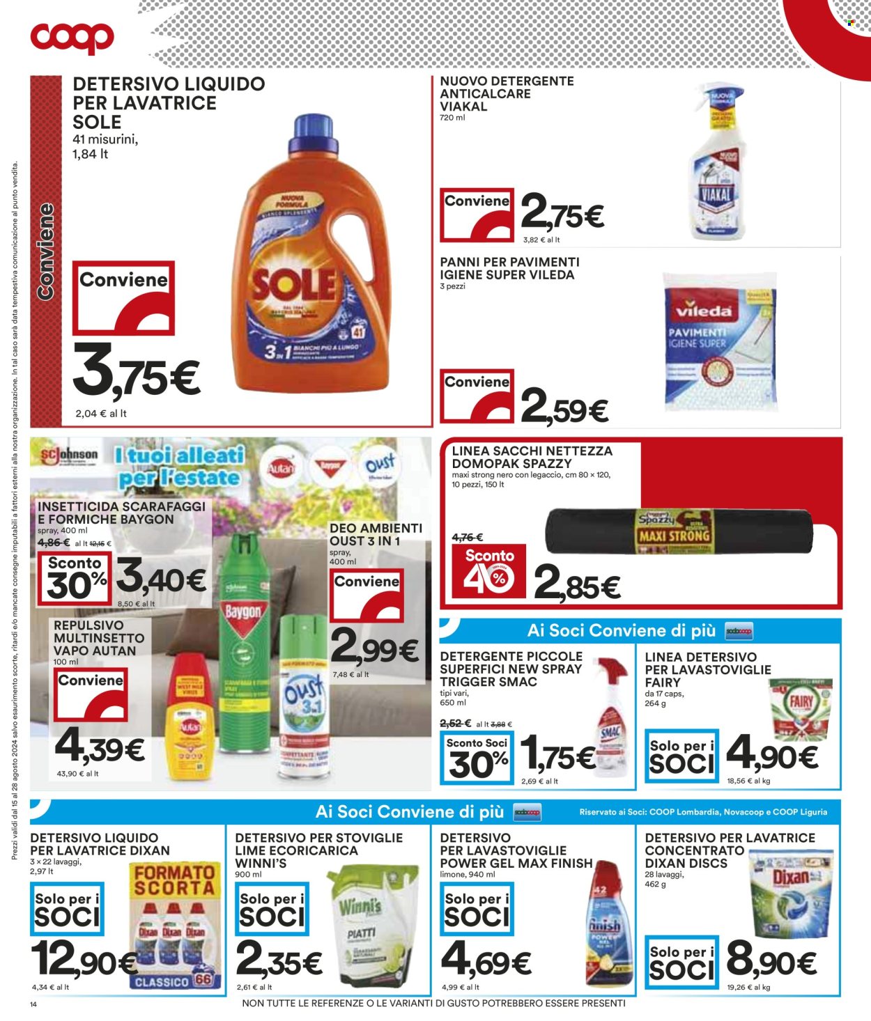 Leták Coop - 15.8.2024 - 28.8.2024. Strana 14