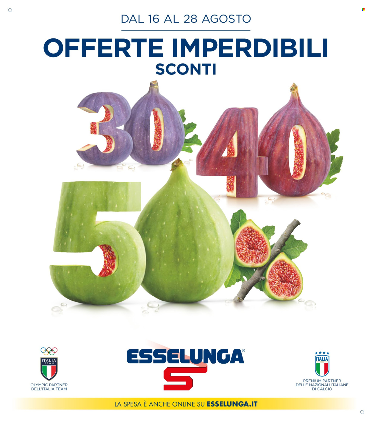 Volantino Esselunga - 16/8/2024 - 28/8/2024. Pagina 1