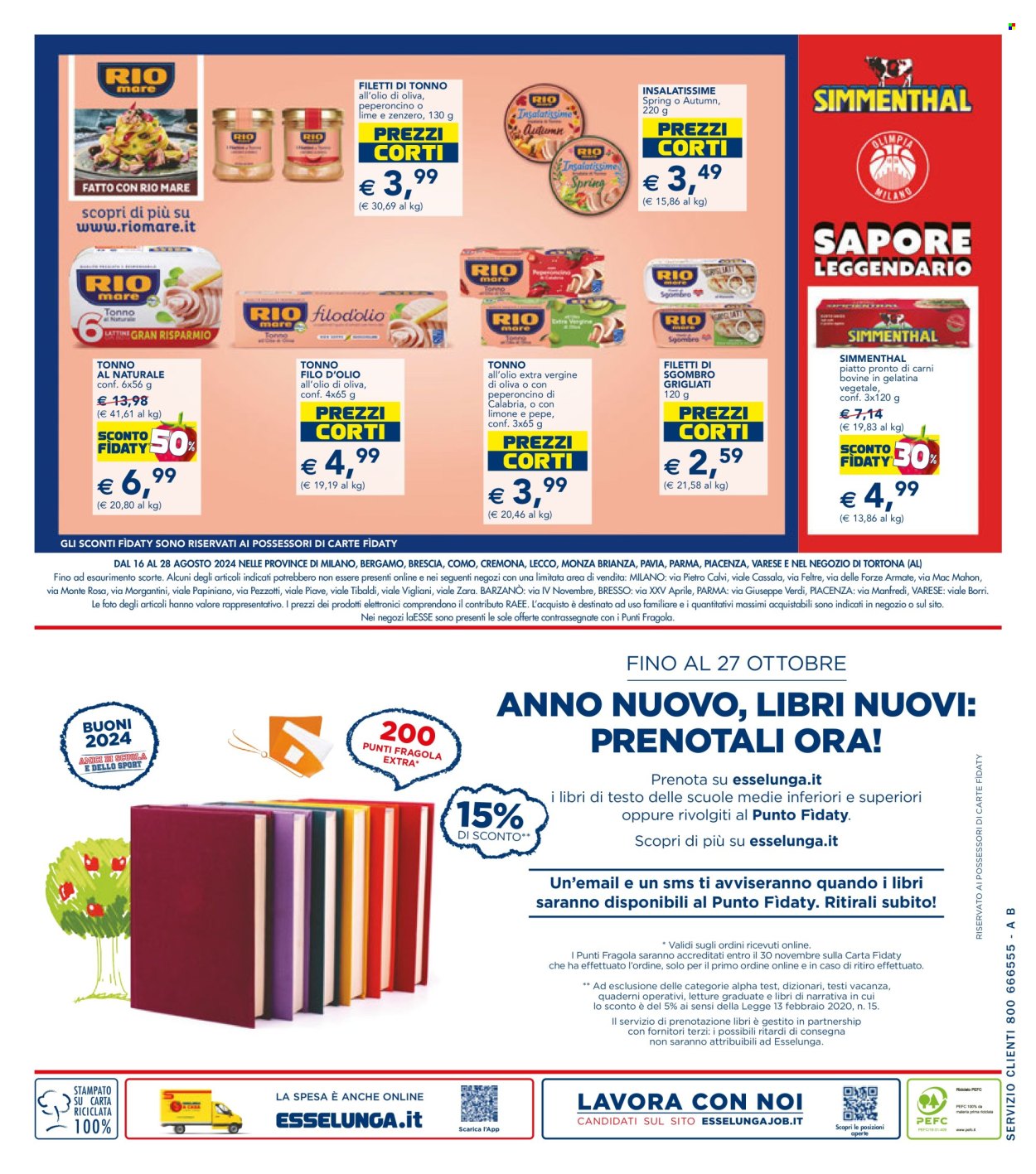 Volantino Esselunga - 16/8/2024 - 28/8/2024. Pagina 22