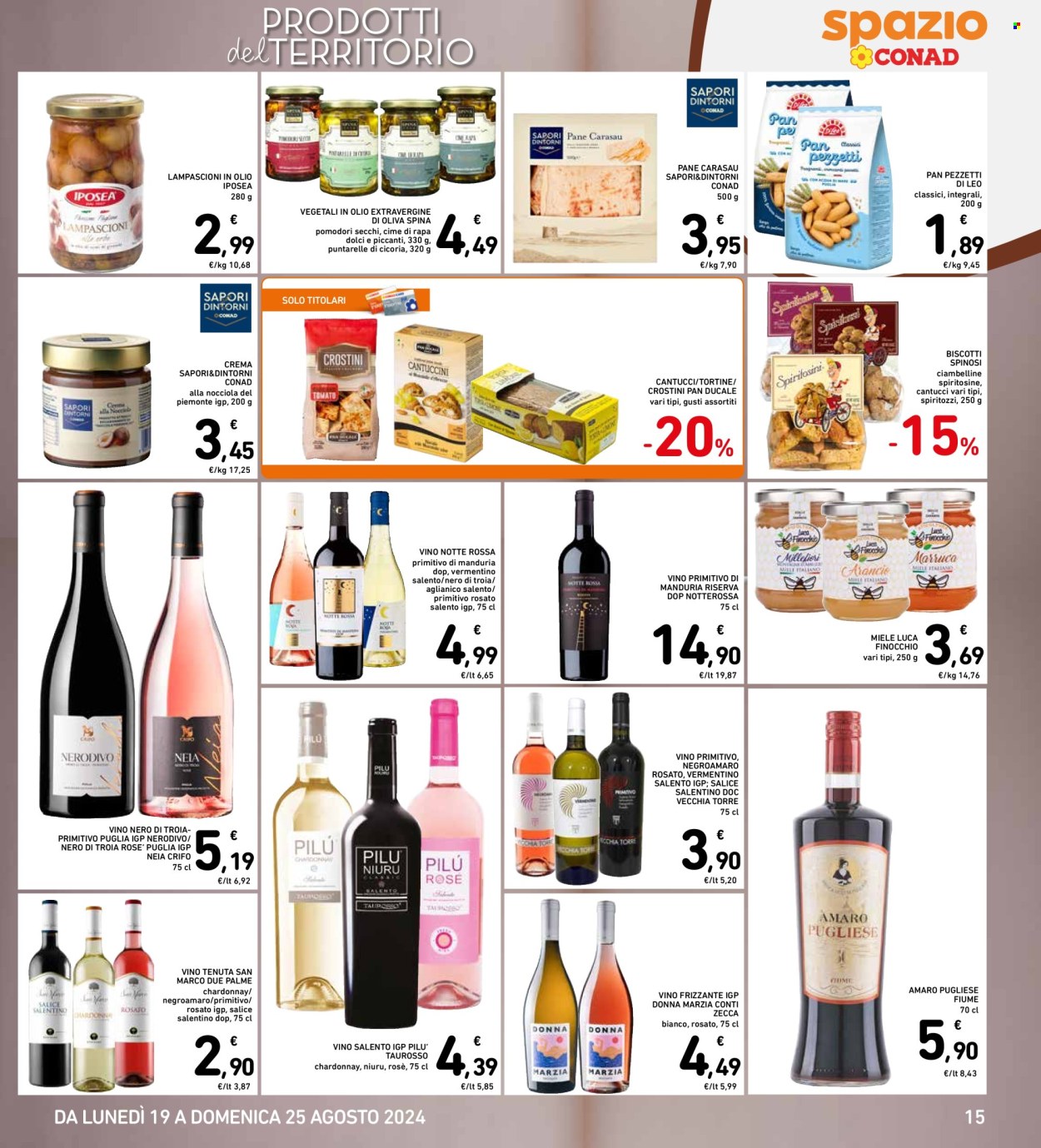 Volantino Spazio Conad - 19/8/2024 - 25/8/2024. Pagina 15