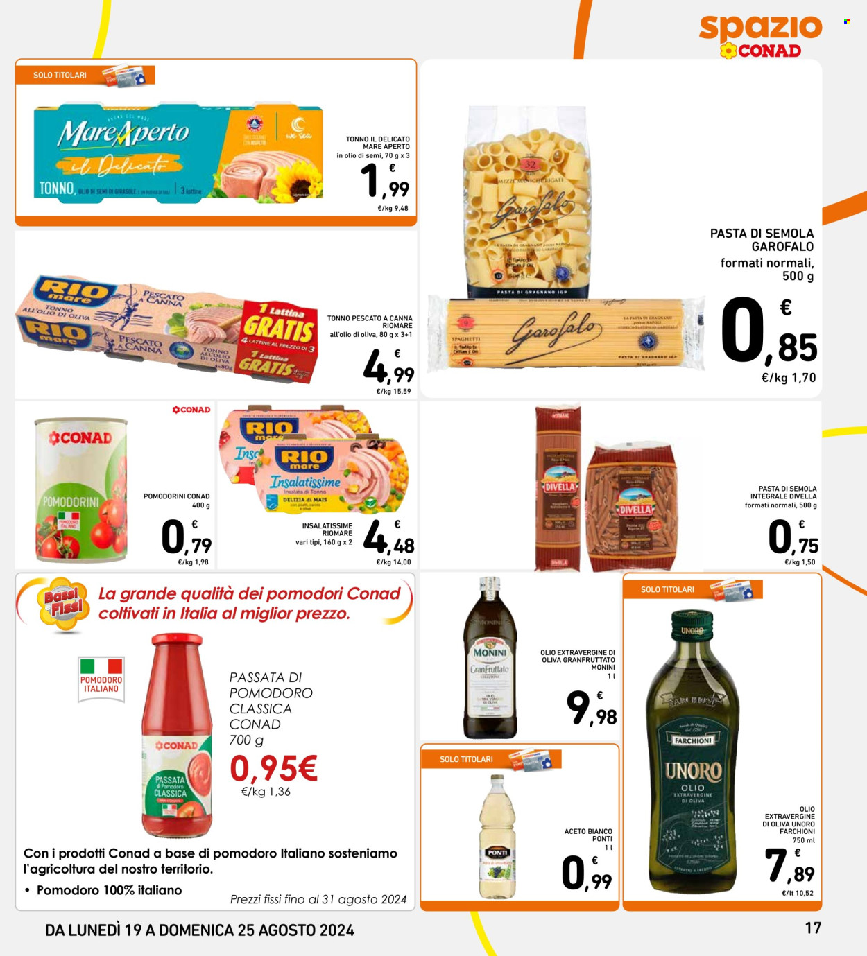 Volantino Spazio Conad - 19/8/2024 - 25/8/2024. Pagina 17