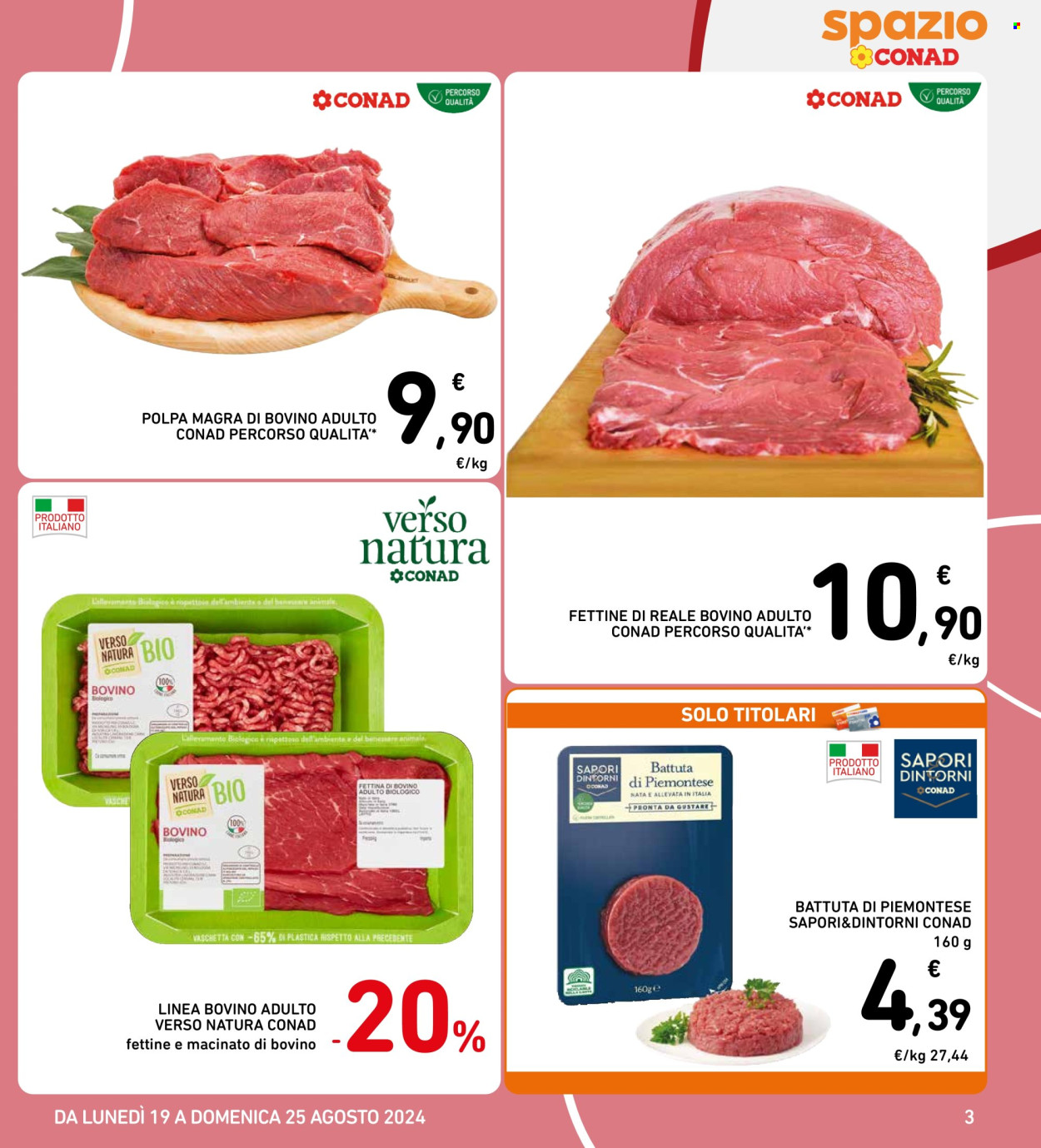 Volantino Spazio Conad - 19/8/2024 - 25/8/2024. Pagina 3