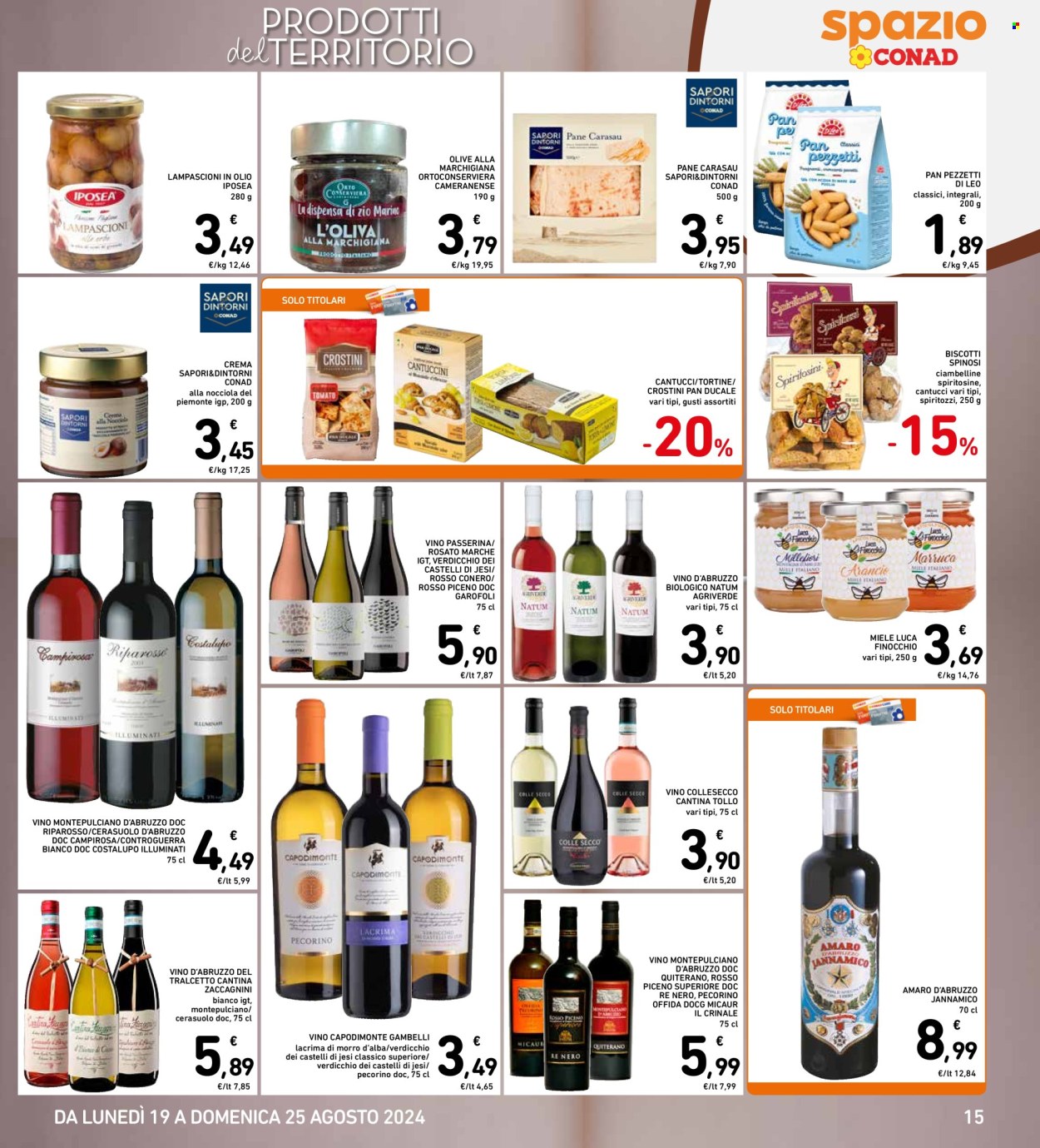 Volantino Spazio Conad - 19/8/2024 - 25/8/2024. Pagina 15