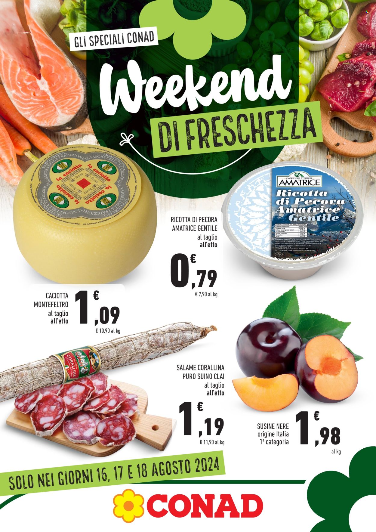 Leták Conad - 16.8.2024 - 18.8.2024. Strana 1