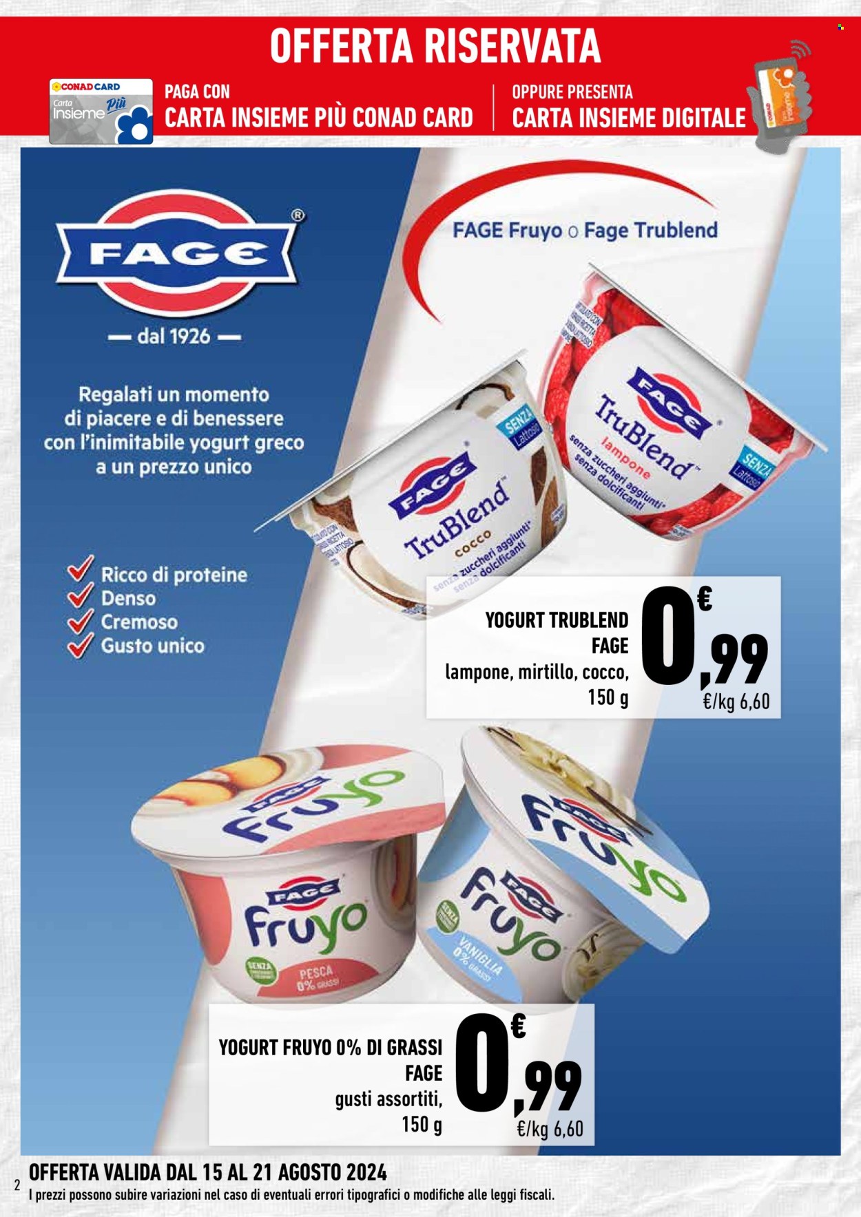 Volantino Conad - 15/8/2024 - 21/8/2024. Pagina 2