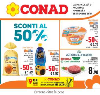 Volantino Conad - 21/8/2024 - 3/9/2024.
